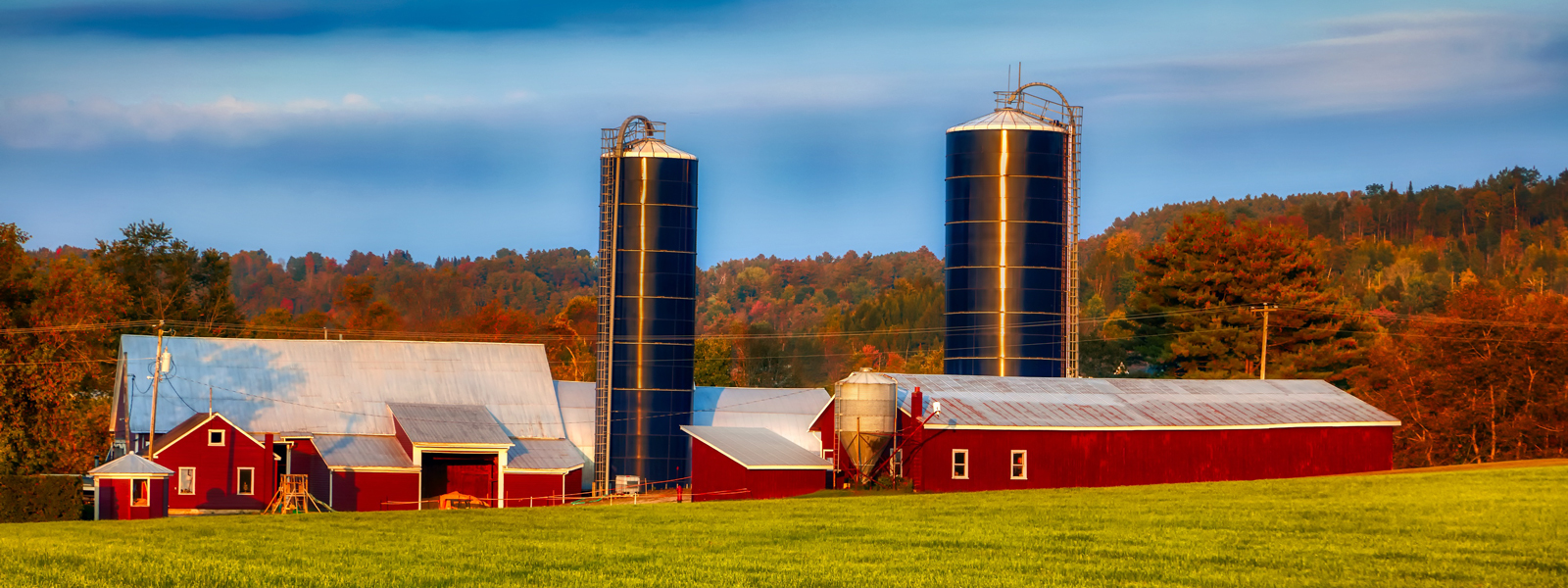 Farm Sun Setting